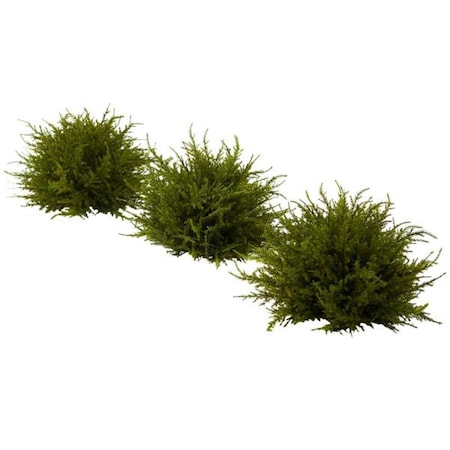 Nearly Natural 7.5 and rdquo; Cedar Balls - Set of 3, 3PK 4949-S3